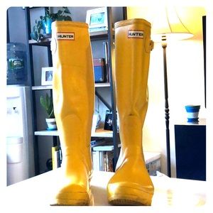 Tall Yellow Hunter Rainboots
